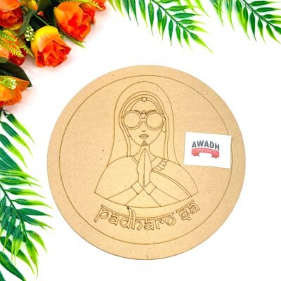 MDF with smooth surface, great for Lippan Art, size 12inch 3mm thick Pre Marked MDF