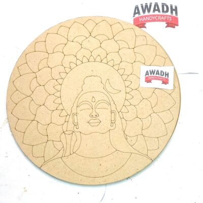 Shiv ji Pre-Marked Lippan Art MDF Base