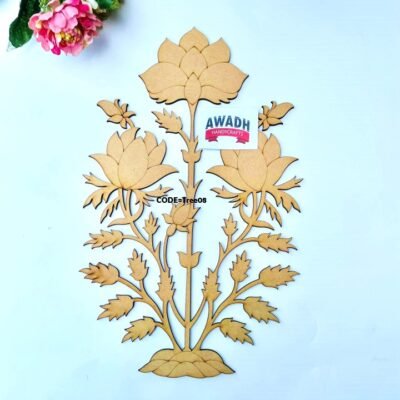 Floral Motif MDF Cutout