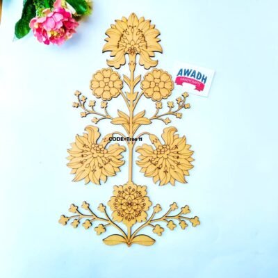 Persian Floral Motif MDF Cutout - CODE: Tree11