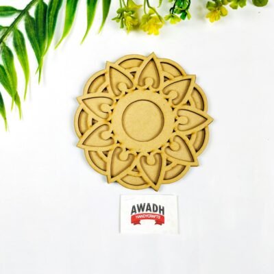 MDF Tealight Holder – Decorative Wooden Candle Stand  6inch  TL21