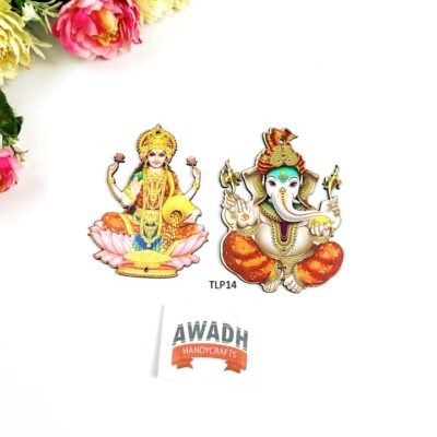 laxmi ji ganesh ji set printed cutout