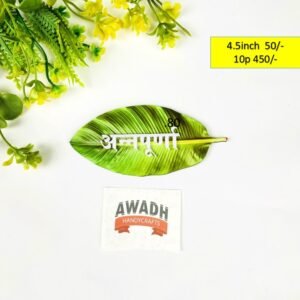 Annapurna printder leaf with aclylic font .80