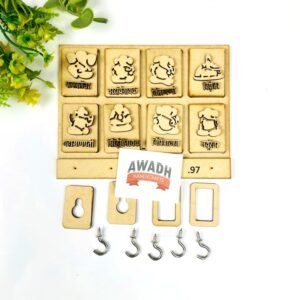 Ashtavinayak Ganesha with keyholder 6x5inch .97