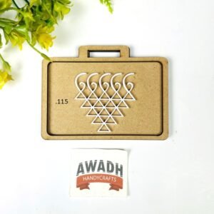 Acrylic yantra mdf slate with border 4inch .115