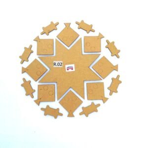 Rangoli mdf cutout versatile craft base R.02