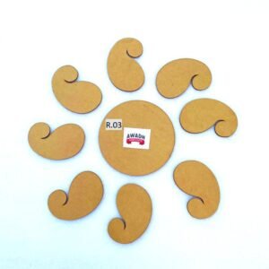 Rangoli mdf cutout versatile craft base R.03