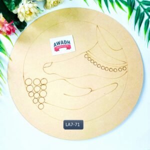 Shiv shakti Pre-marked Lippan art MDF base LA7.71