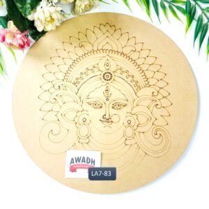 Maa Durga Pre-marked Lippan Art MDF Base LA7.83 12 Inch Pine MDF 3.2mm Craft Board