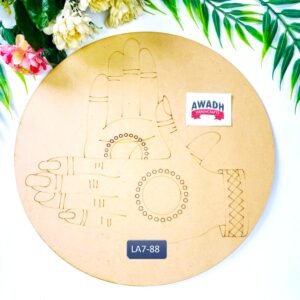 kathak dancer hand mudra lippan art mdf base la7.88 12 inch pine mdf board