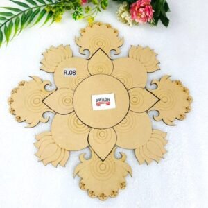 Rangoli mdf cutout versatile craft base R.09