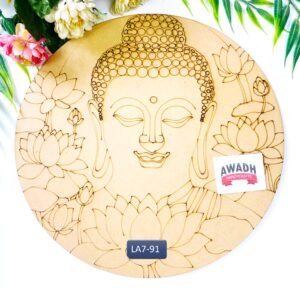 Buddha Pre-marked Lippan art MDF base LA7.91