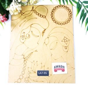 Shiv shakti ji Pre-marked Lippan art MDF base LA7.95