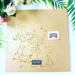 Hanuman ji Pre-marked Lippan art MDF base LA7.97