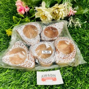 Multi design Hand-carved wooden tealight candle holder TL.05