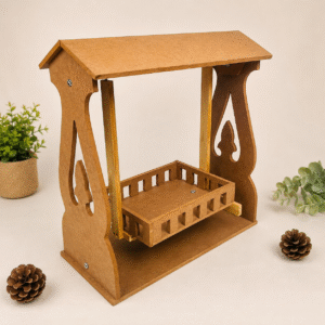 MDF wooden Palna/Jhula for Lord krishna