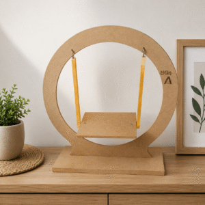 MDF wooden Jhula for Lord krishna