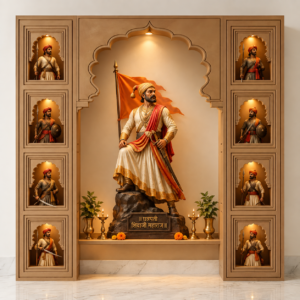Chhatrapati shivaji maharaj devli jharokha MDF (without color)