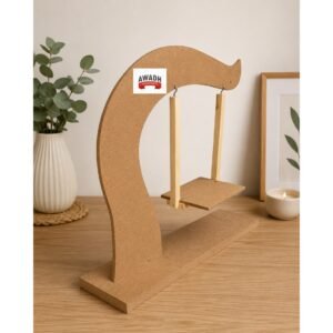 MDF wooden Jhula for Lord krishna