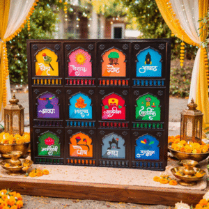 Royal jharokha calendar frame