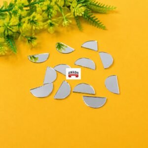 Half-circle craft mirrors