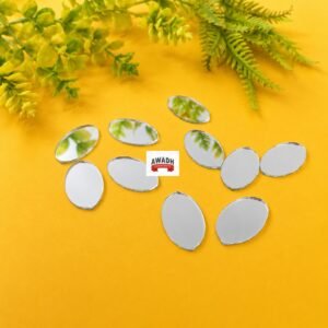 Oval-shaped glass crafts mirrors