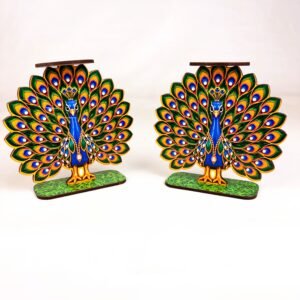 Peacock design tealight holder p1