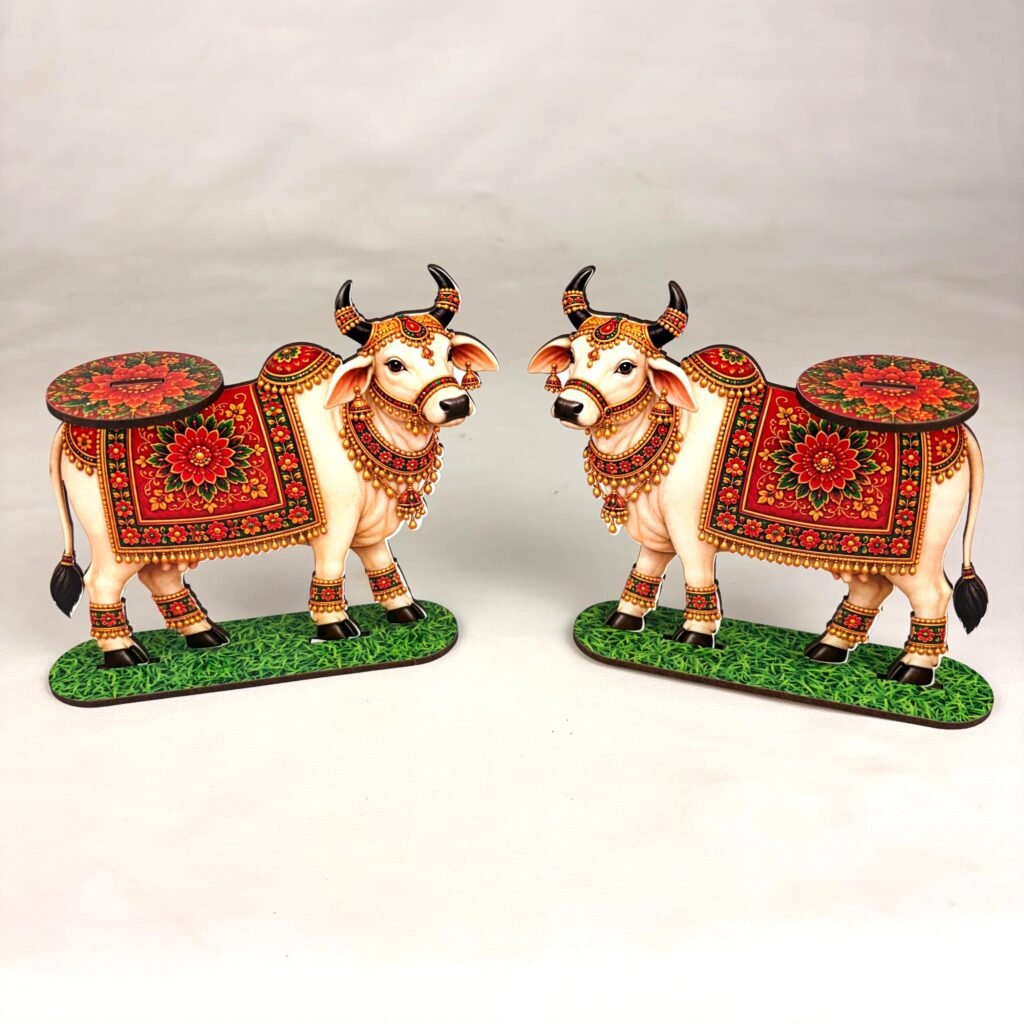 Cow design Tealight 6inch c1